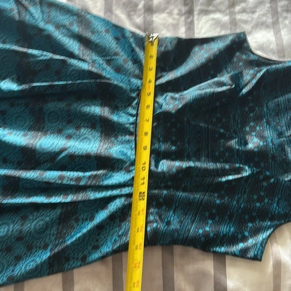 The Limited Blue and Black Patterned Mini Dress - Picture 11 of 12